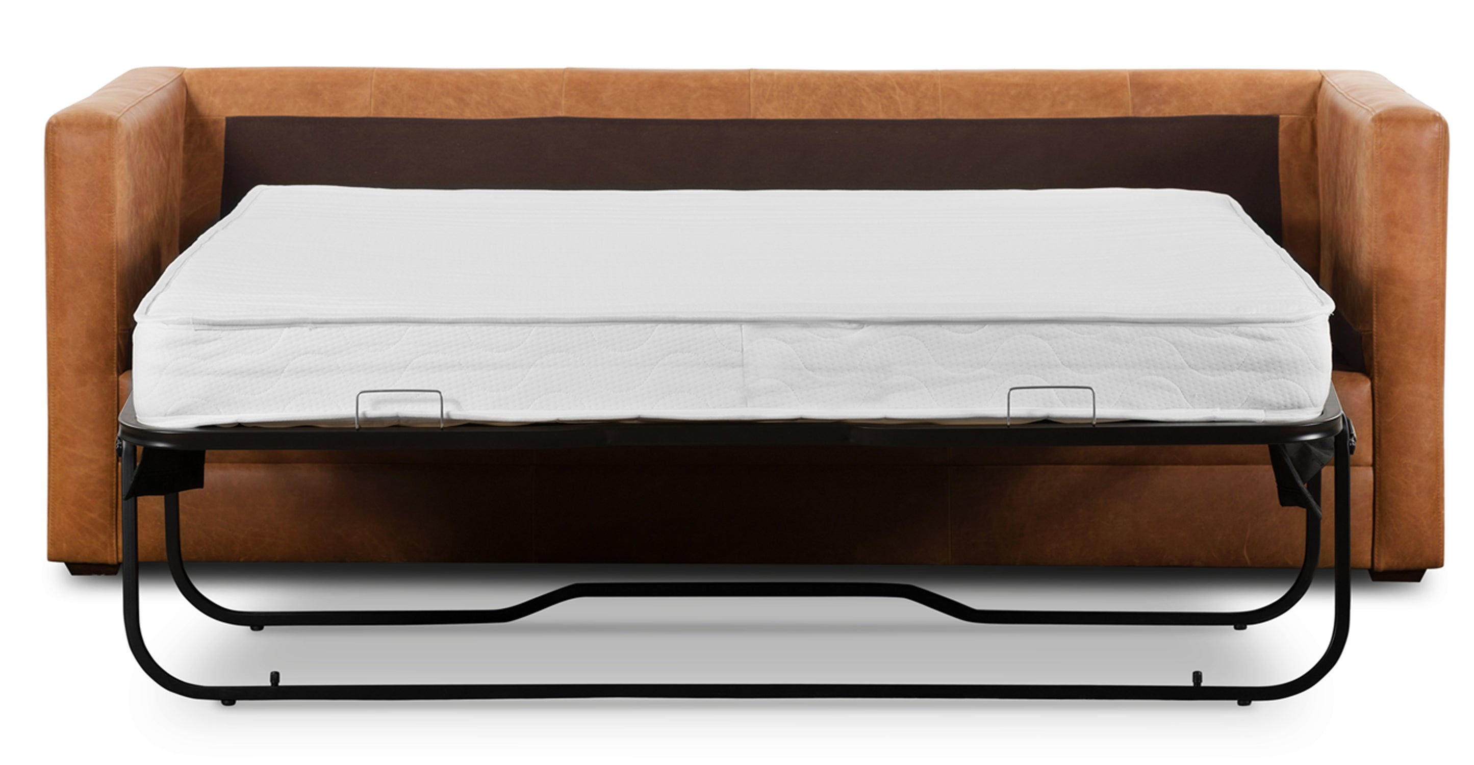 Napa 82 Leather Pull-Out Convertible Sleeper Sofa