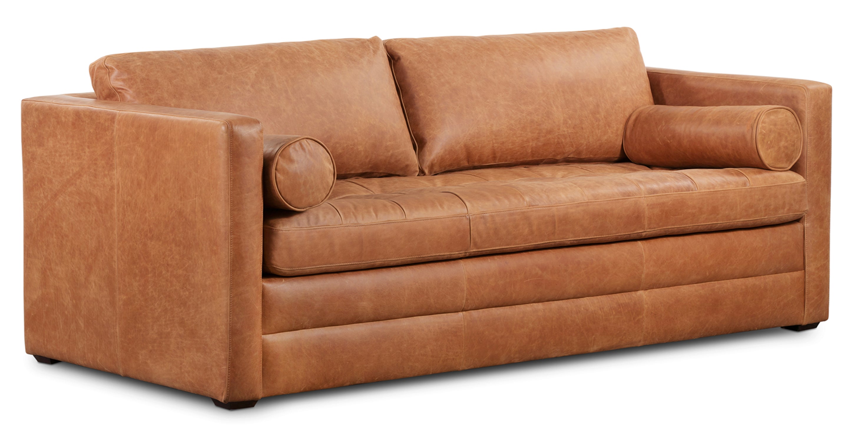 Napa 82 Leather Pull-Out Convertible Sleeper Sofa