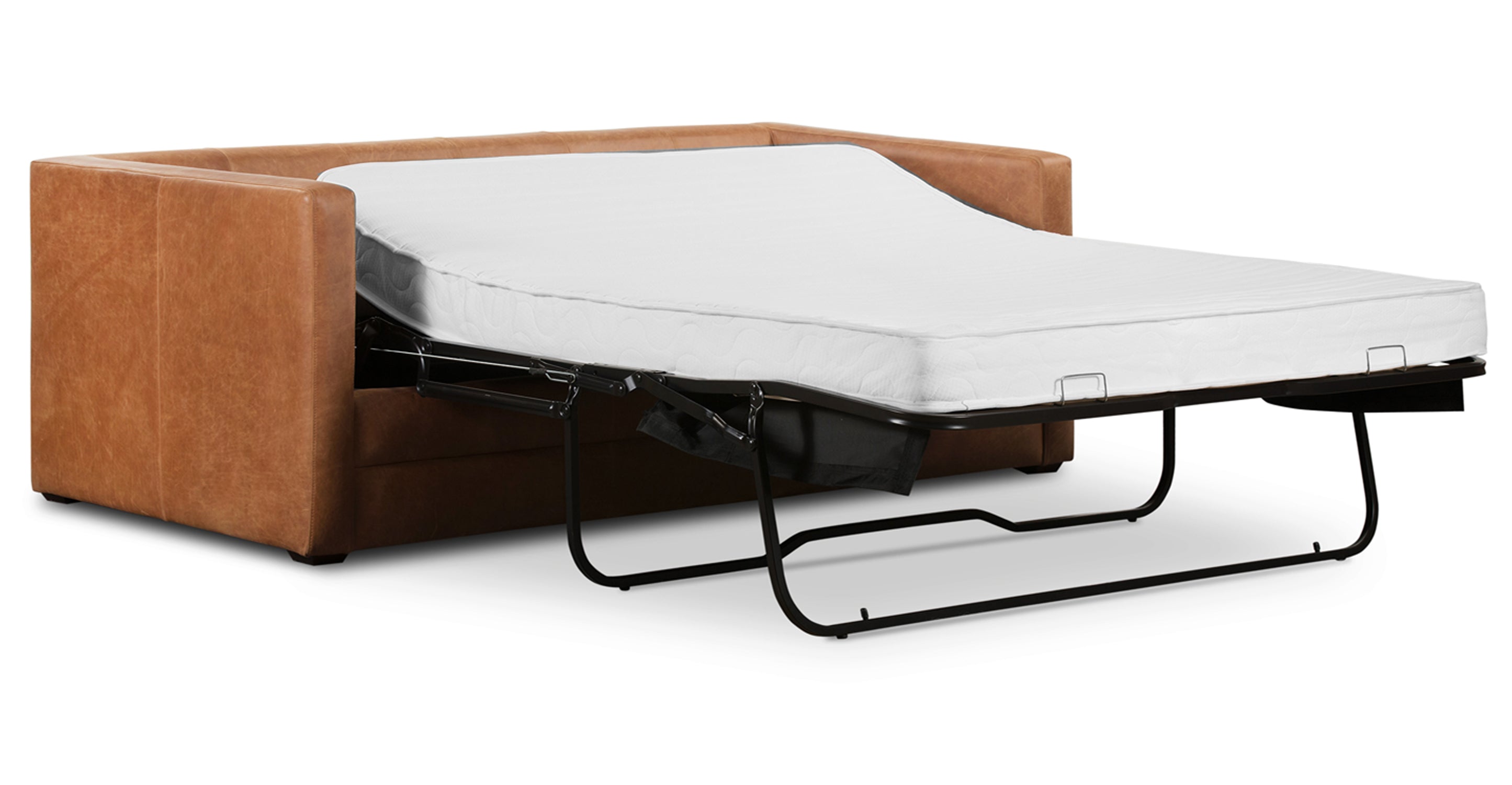 Napa 82 Leather Pull-Out Convertible Sleeper Sofa