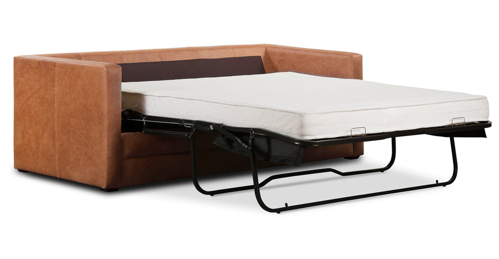 Napa 82 Leather Pull-Out Convertible Sleeper Sofa