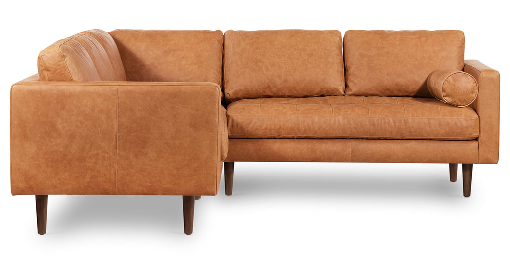 Napa Leather Corner Sectional Sofa