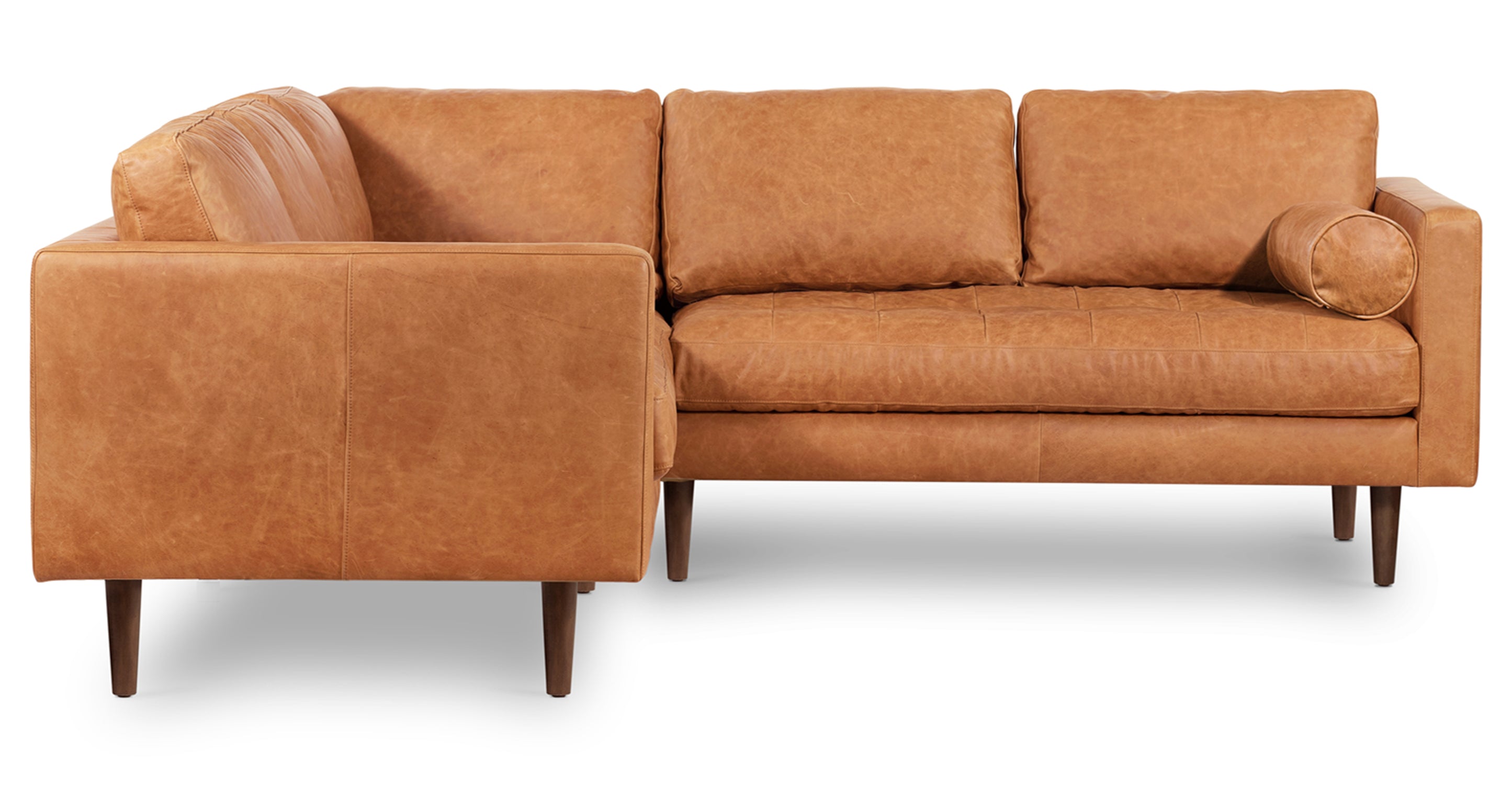 Napa Leather Corner Sectional Sofa