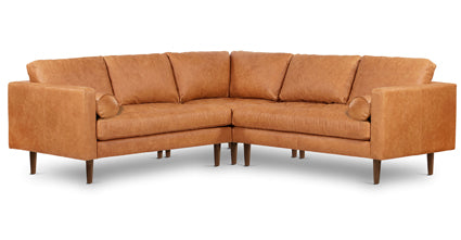 Napa Leather Corner Sectional Sofa