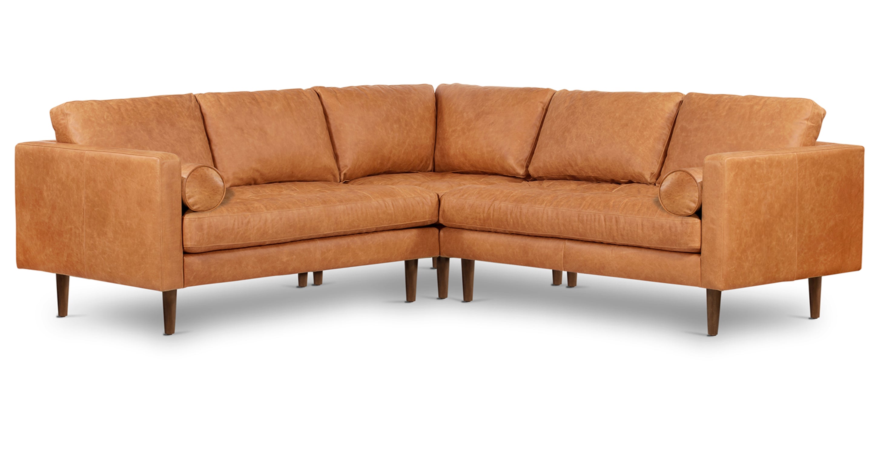 Napa Leather Corner Sectional Sofa