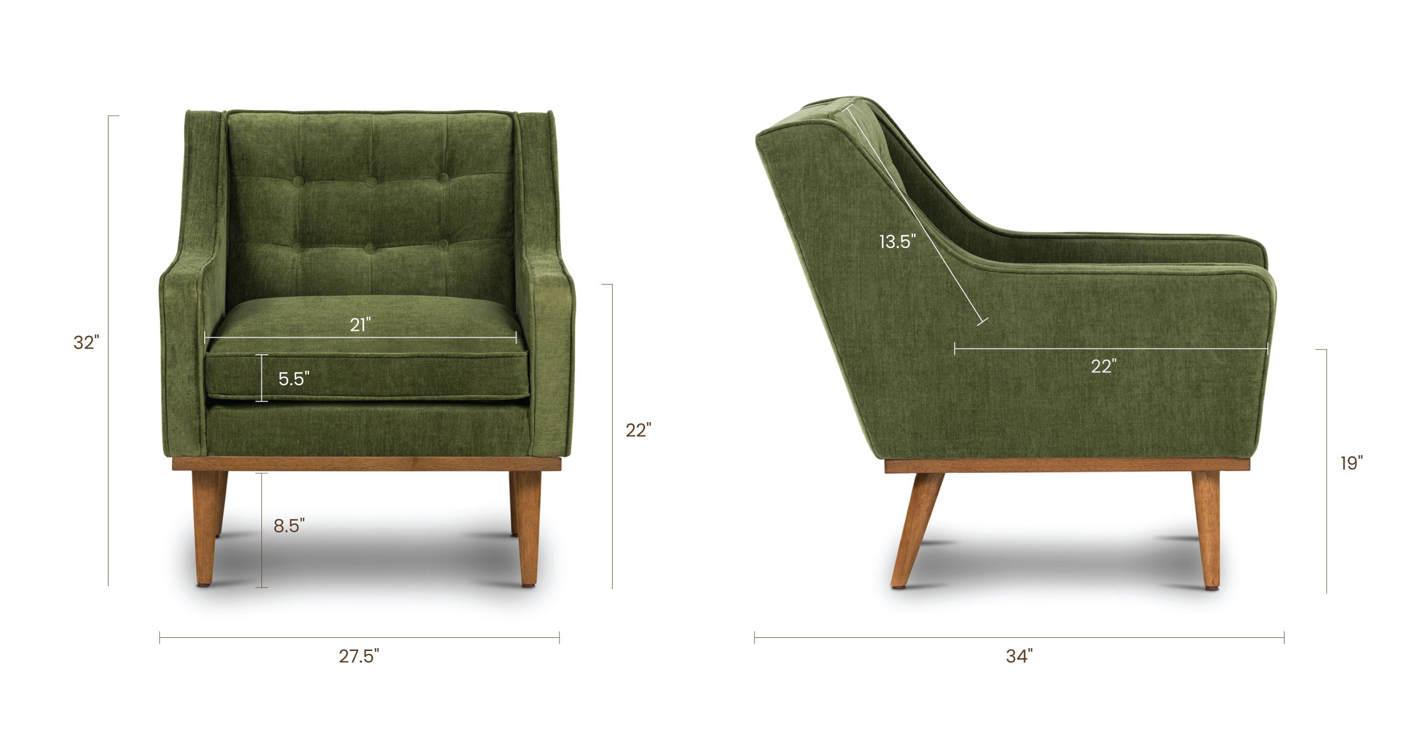 Gus Fabric Lounge Chair