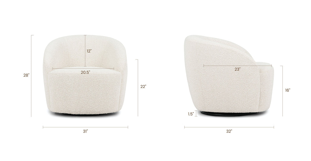 Alma Swivel Lounge Chair