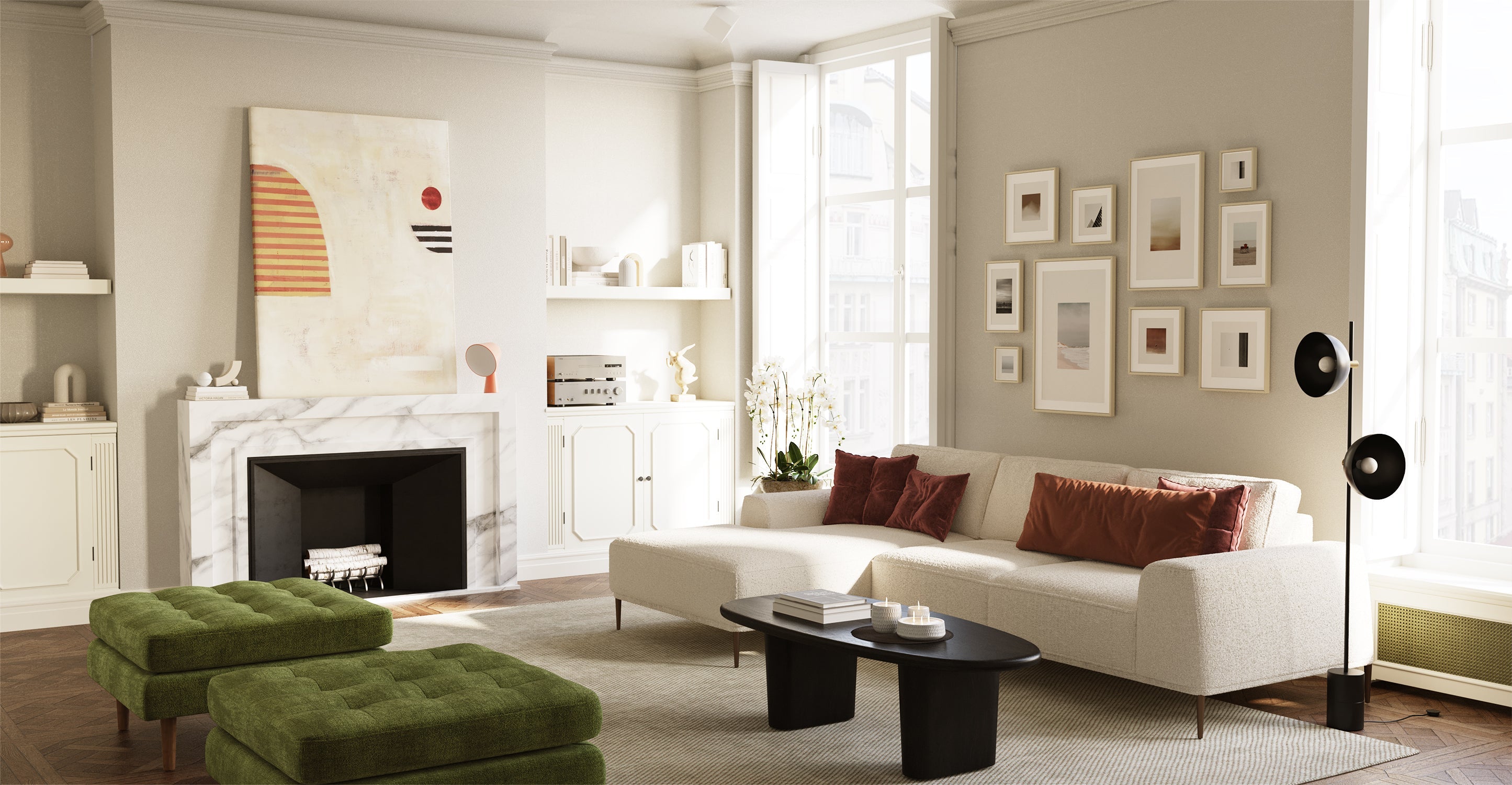 Rue Left-Facing Sectional Sofa