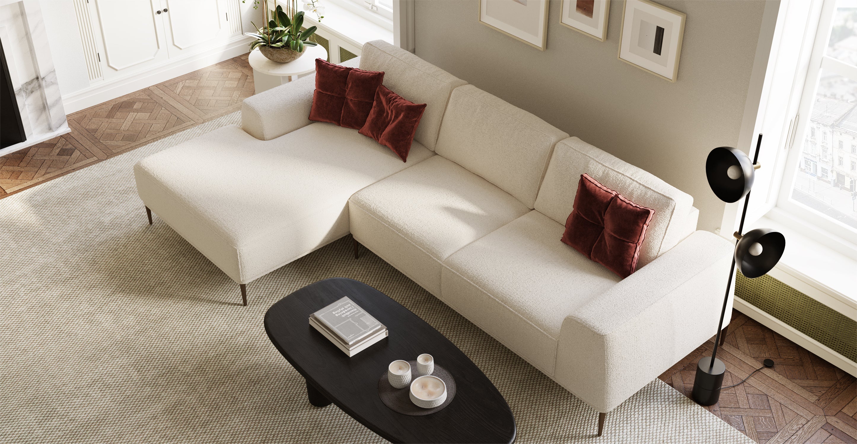 Rue Left-Facing Sectional Sofa