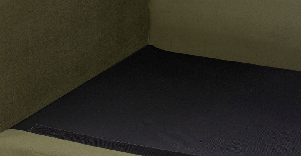 Malaga Velvet Right-Facing Sectional Sofa