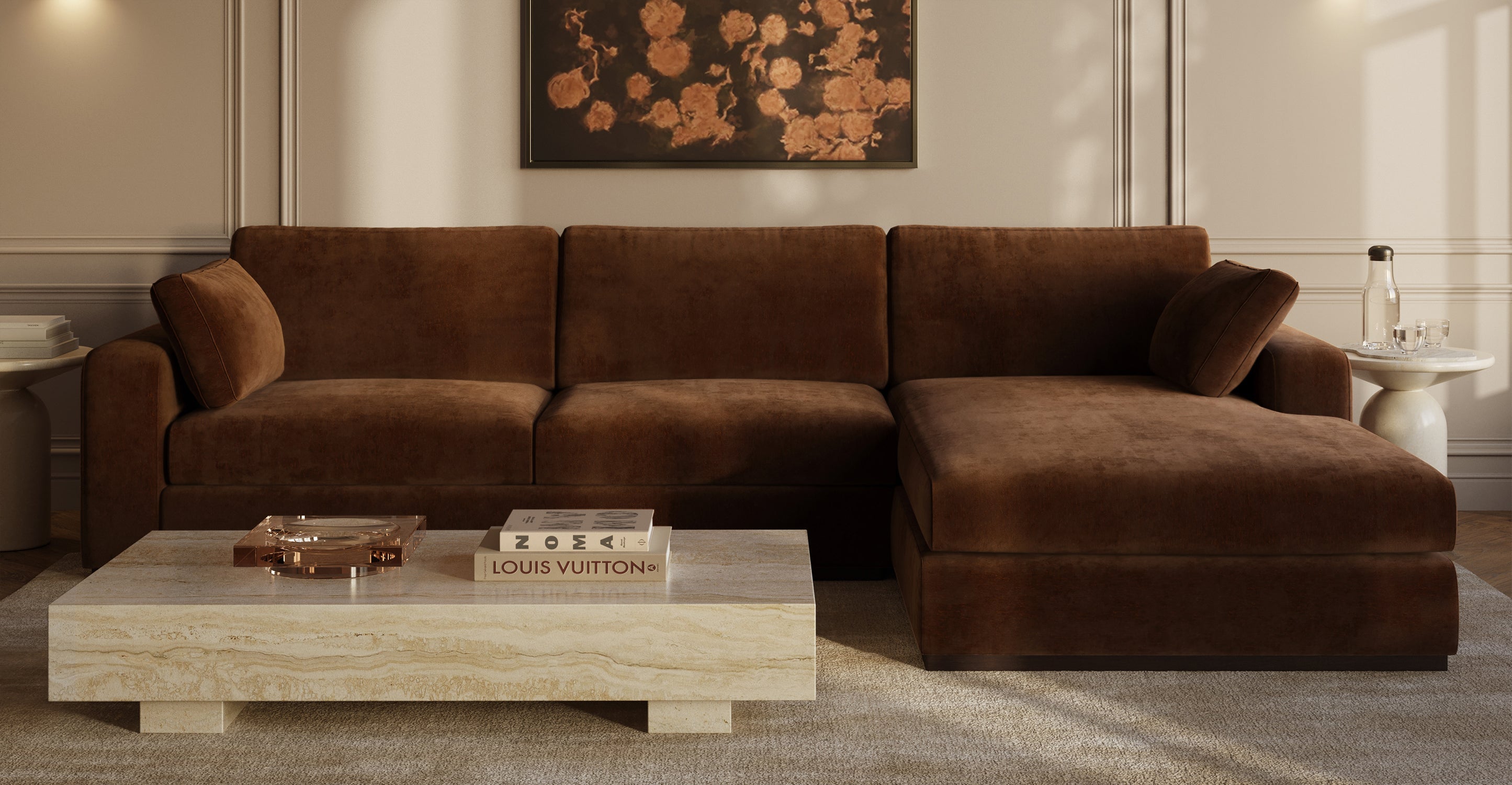 Malaga Right-Facing Sectional Sofa