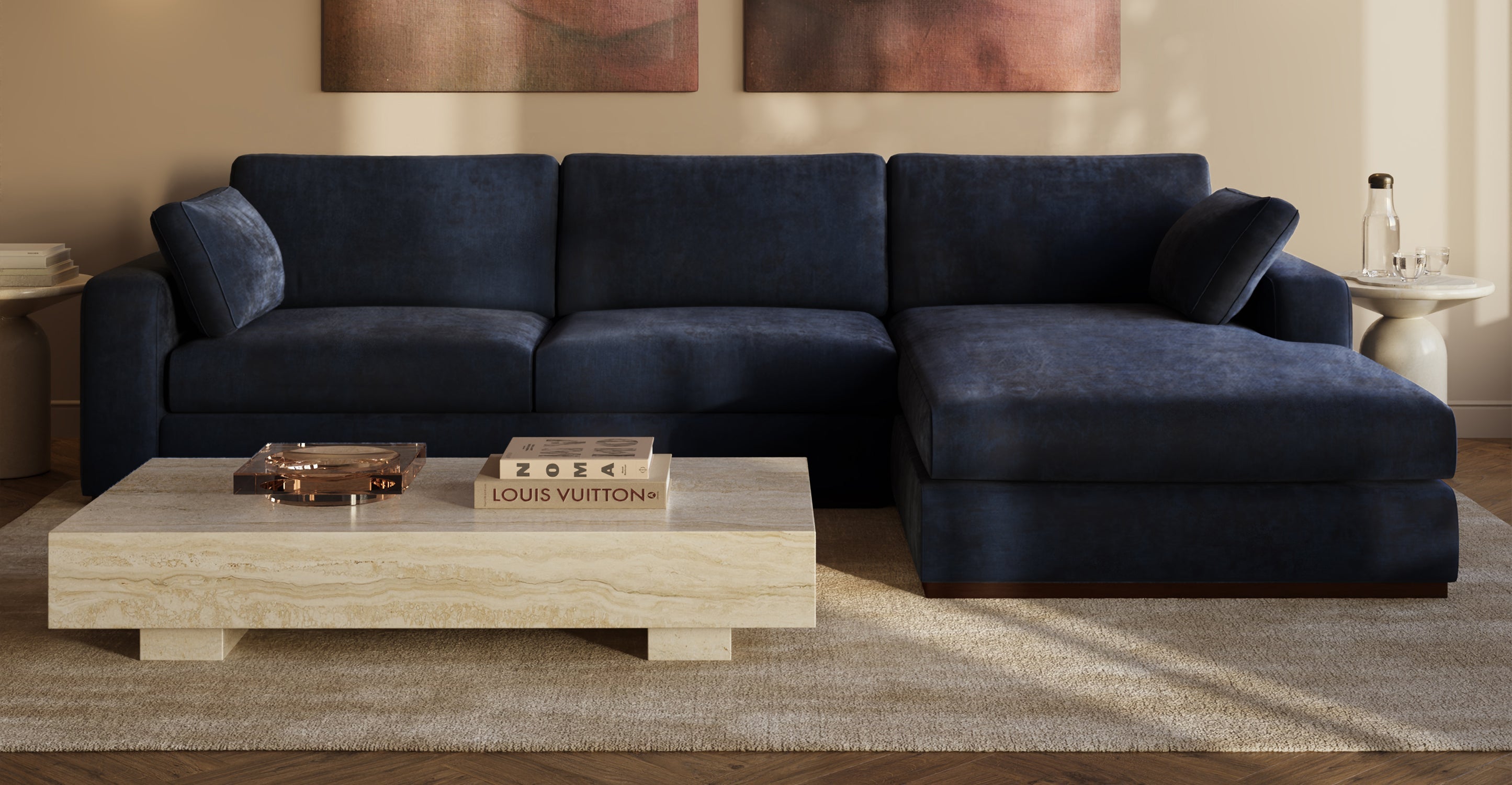 Malaga Right-Facing Sectional Sofa