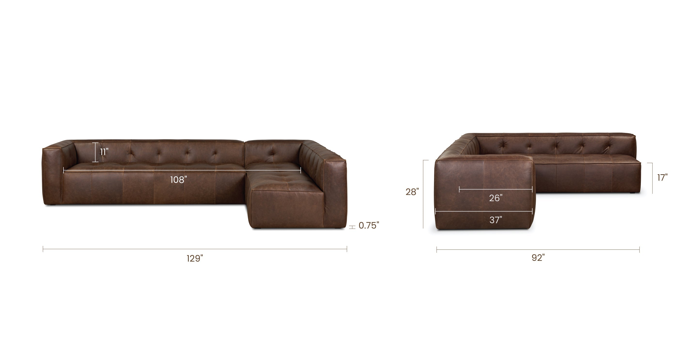 Capa Reversible Corner Sectional Sofa
