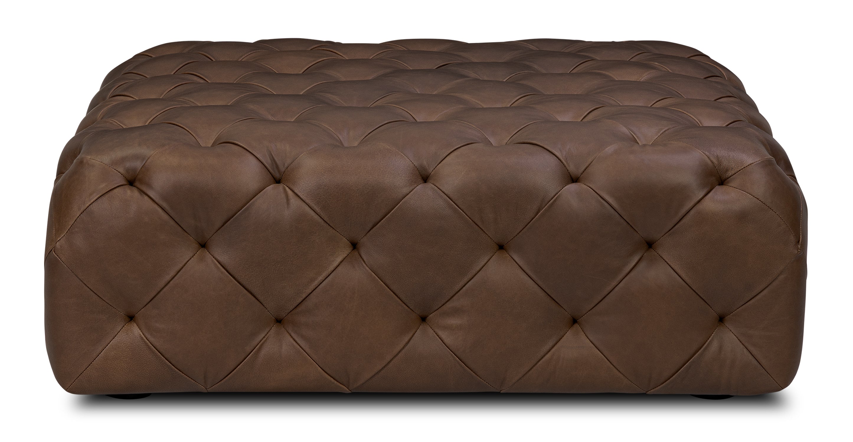 Turin Leather Ottoman
