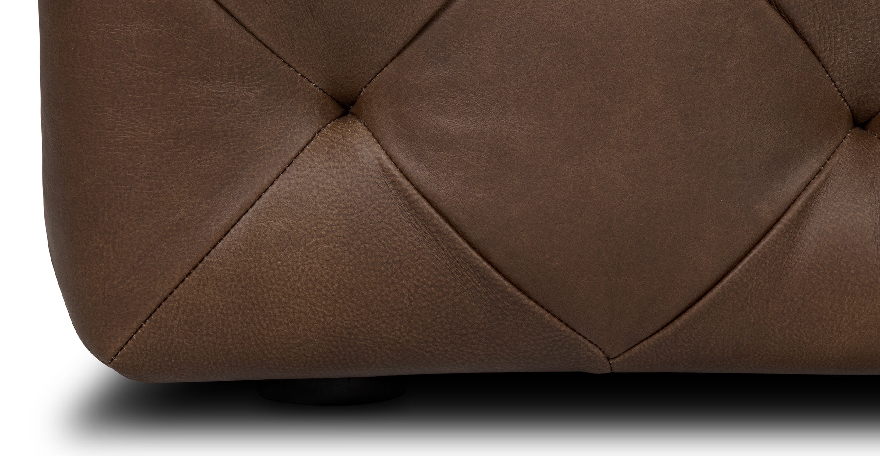 Turin Leather Ottoman