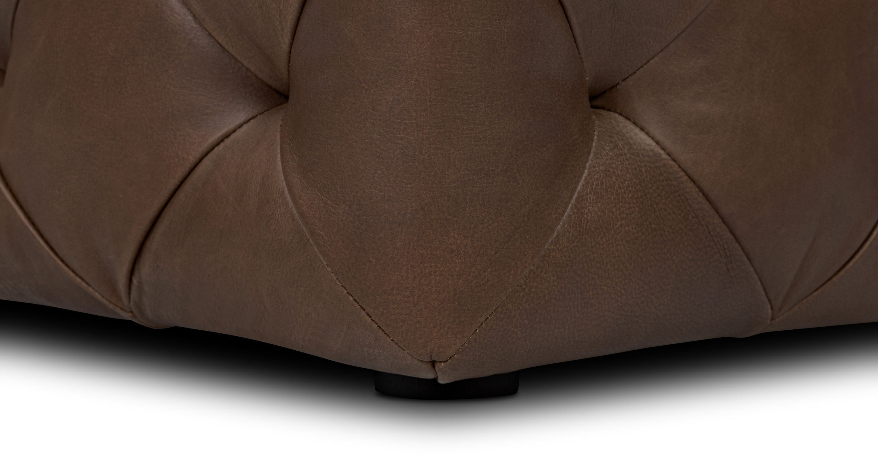 Turin Leather Ottoman