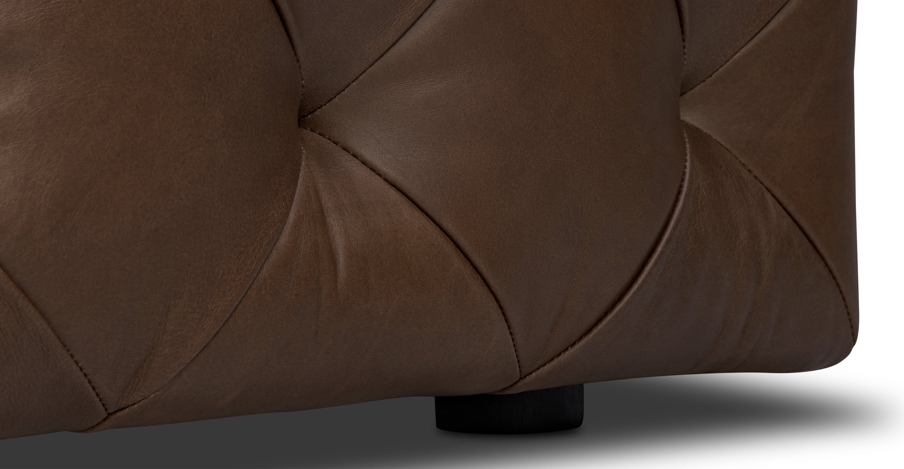Turin Leather Ottoman
