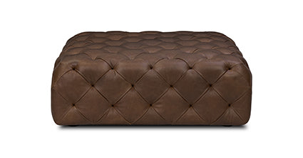 Turin Leather Ottoman