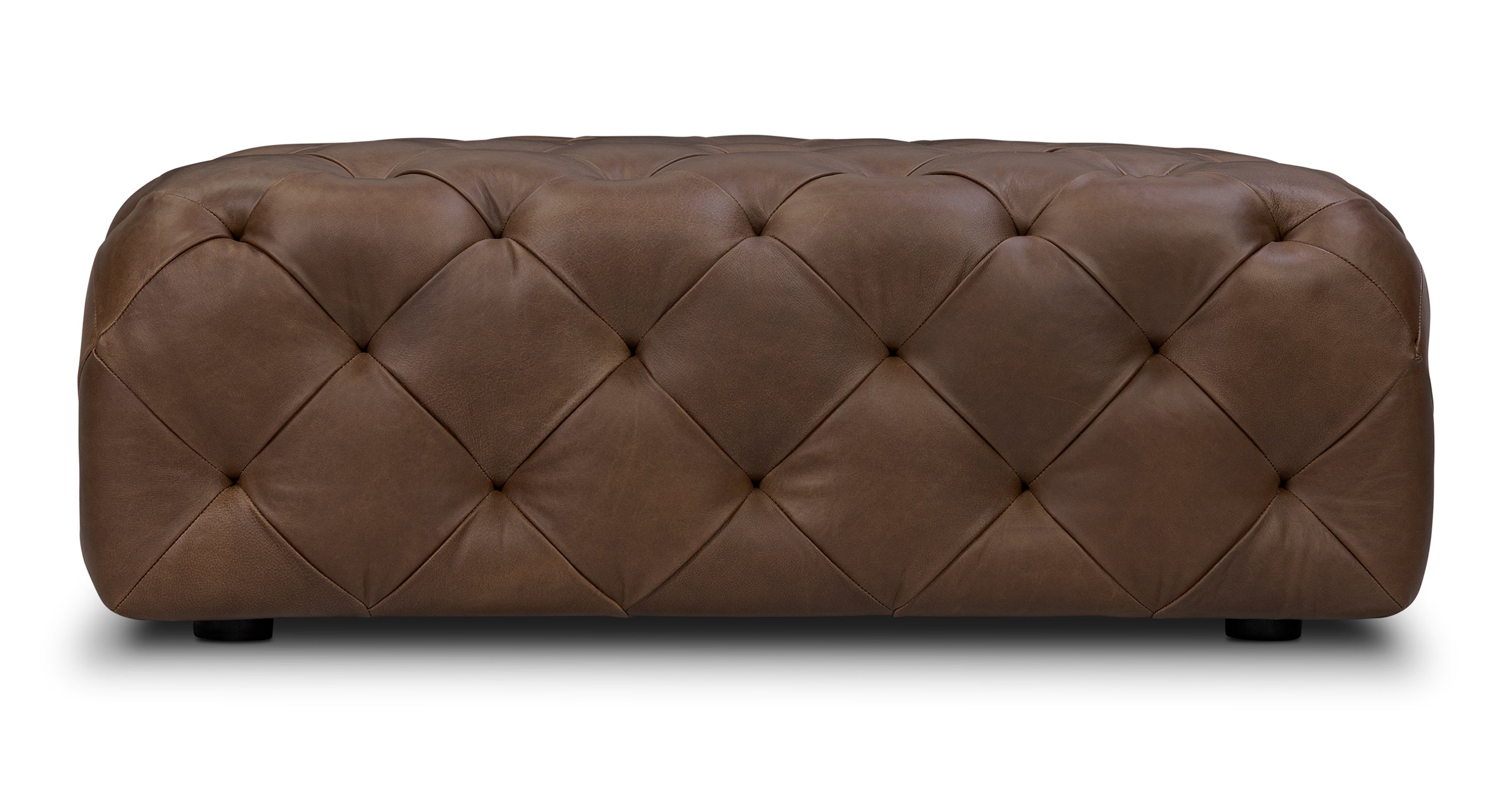 Turin Leather Ottoman