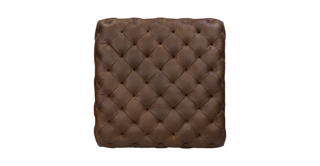 Turin Leather Ottoman