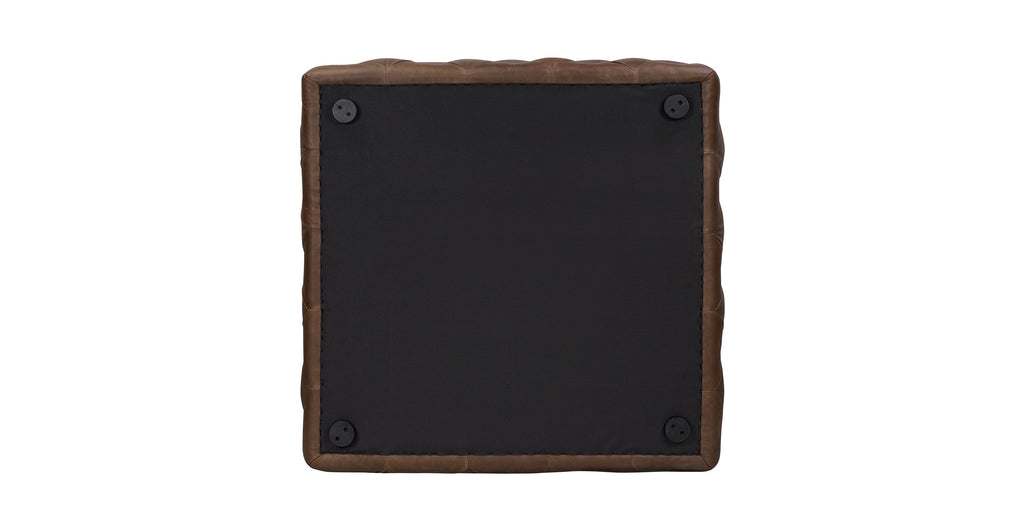 Turin Leather Ottoman