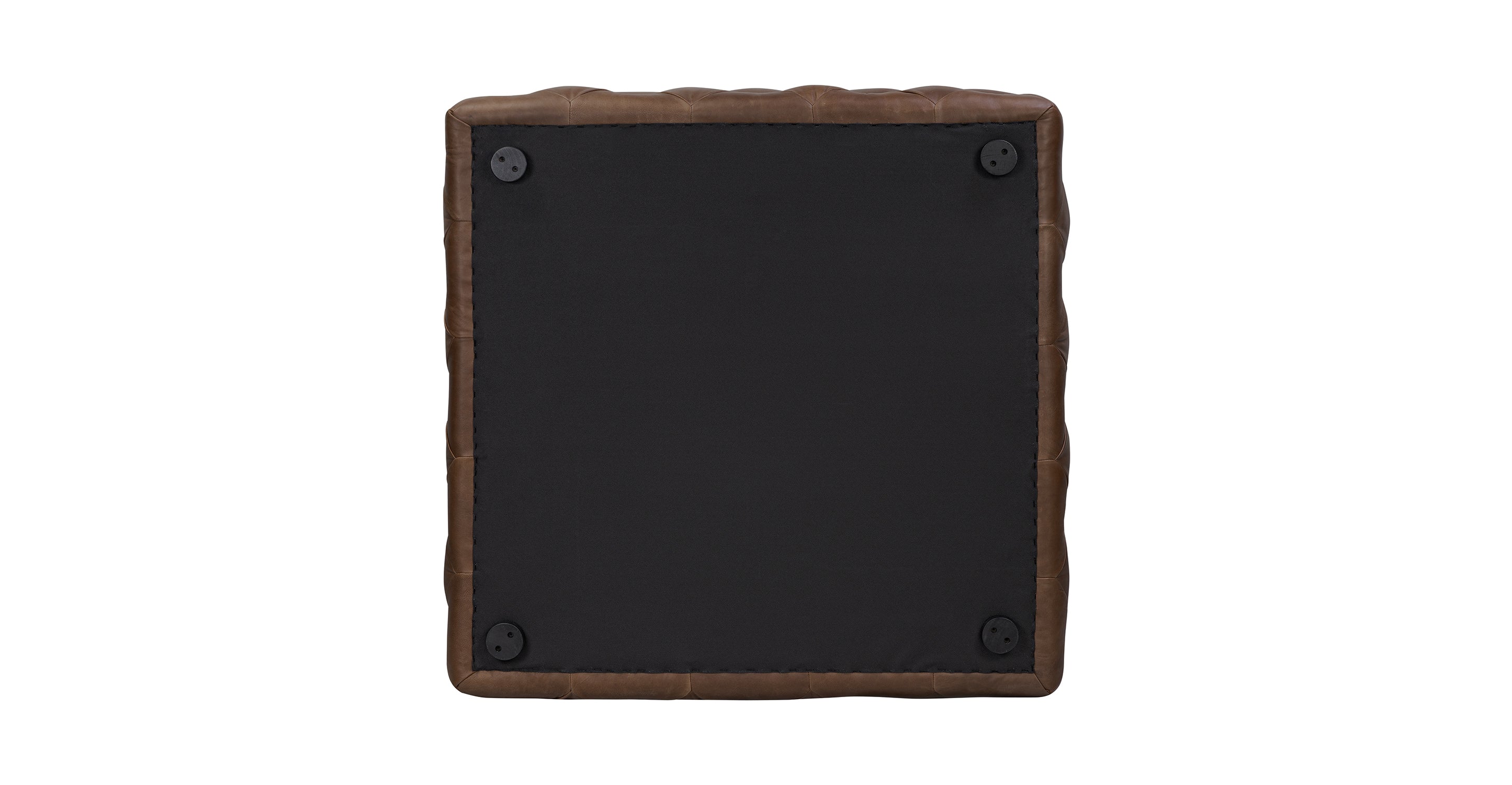 Turin Leather Ottoman