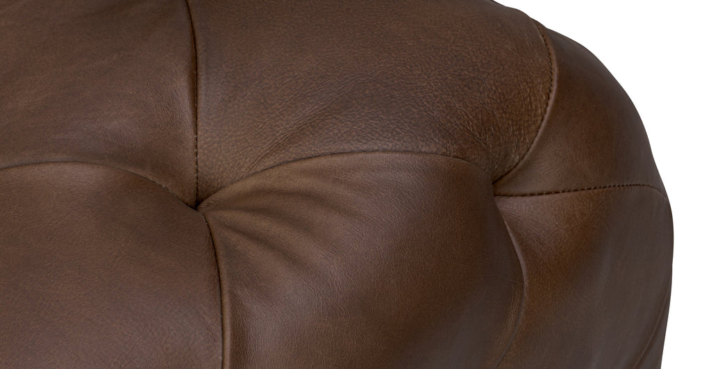 Turin Leather Ottoman