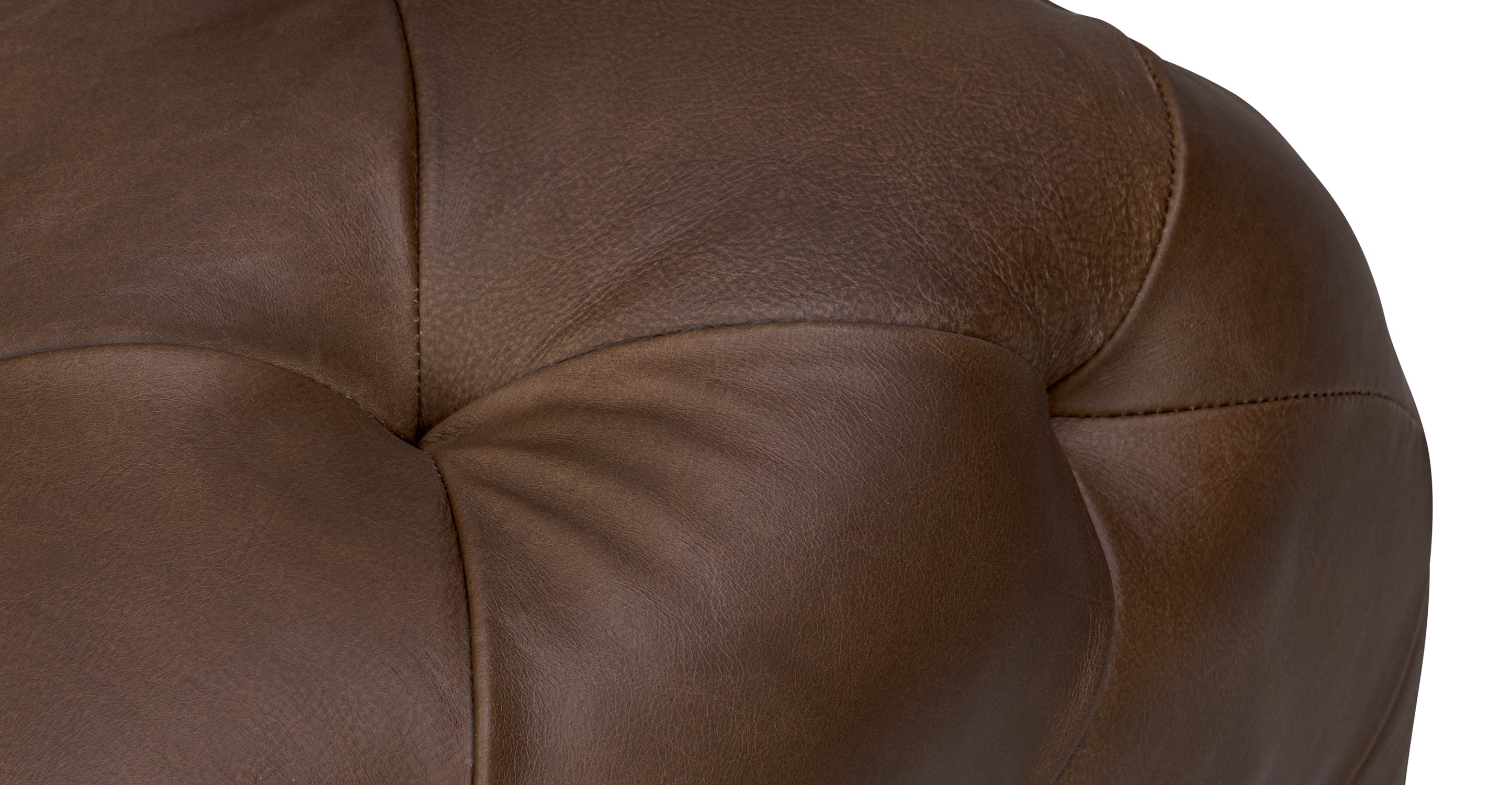 Turin Leather Ottoman