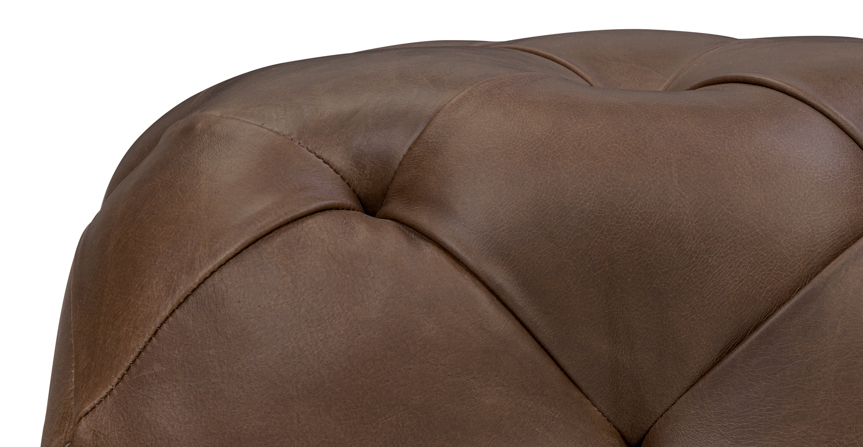 Turin Leather Ottoman