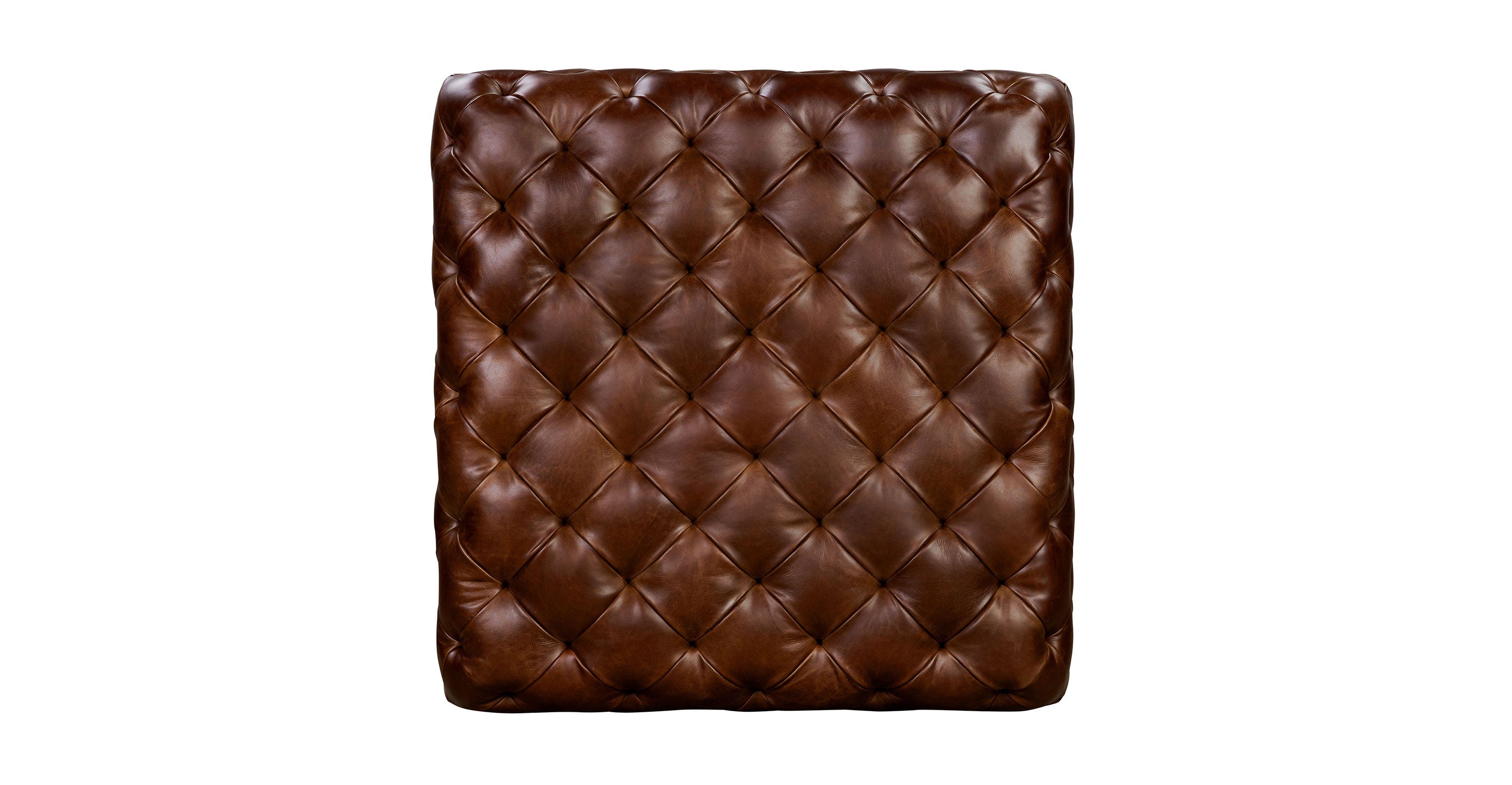 Turin Leather Ottoman