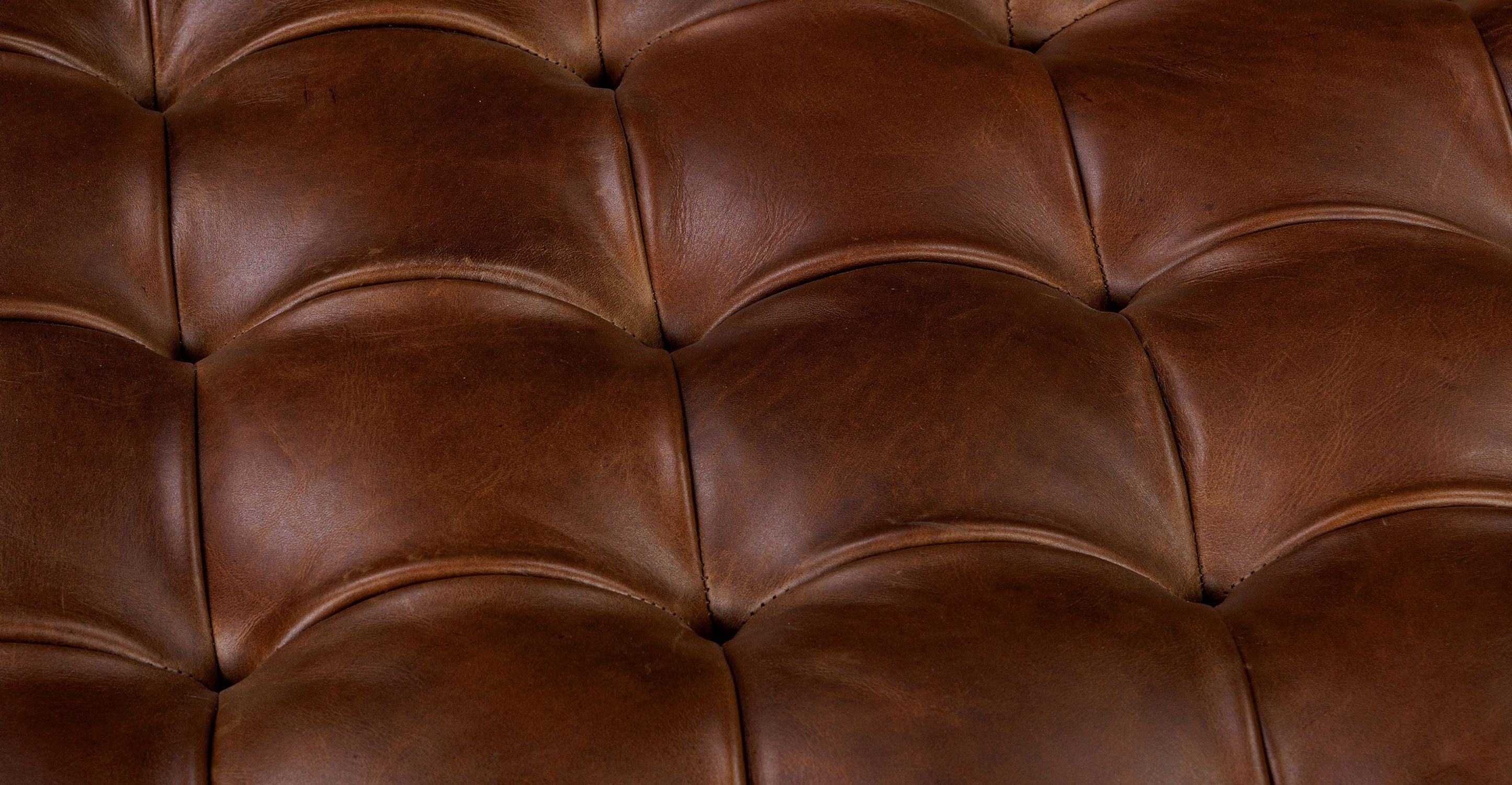 Turin Leather Ottoman