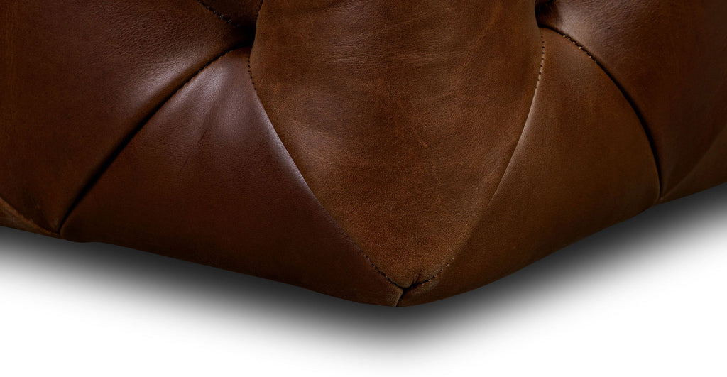 Turin Leather Ottoman