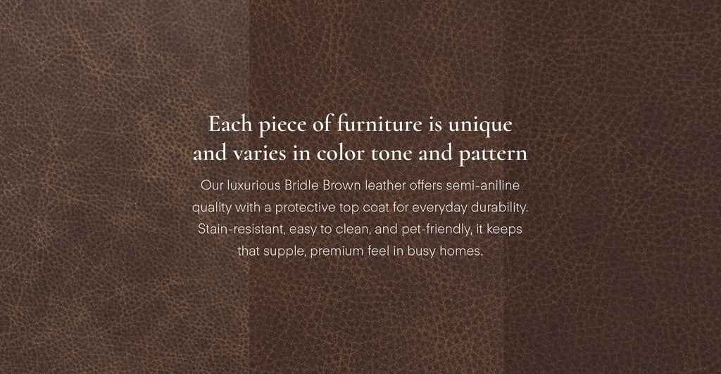 Jarmo Leather Ottoman with Walnut Table