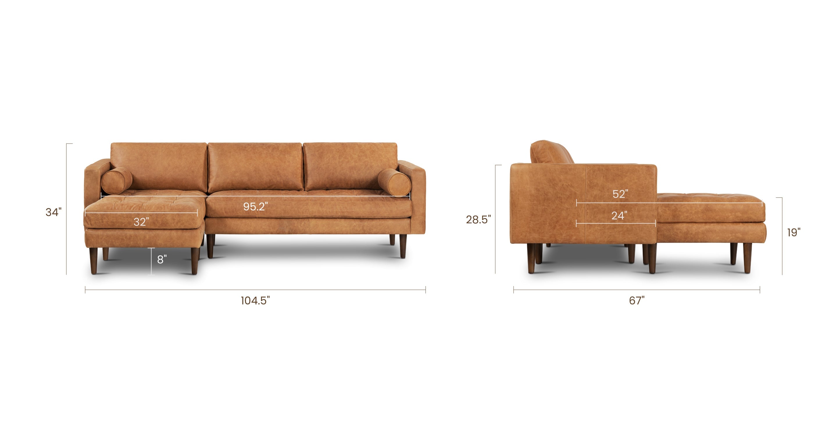 Napa Left-Facing Sectional Sofa