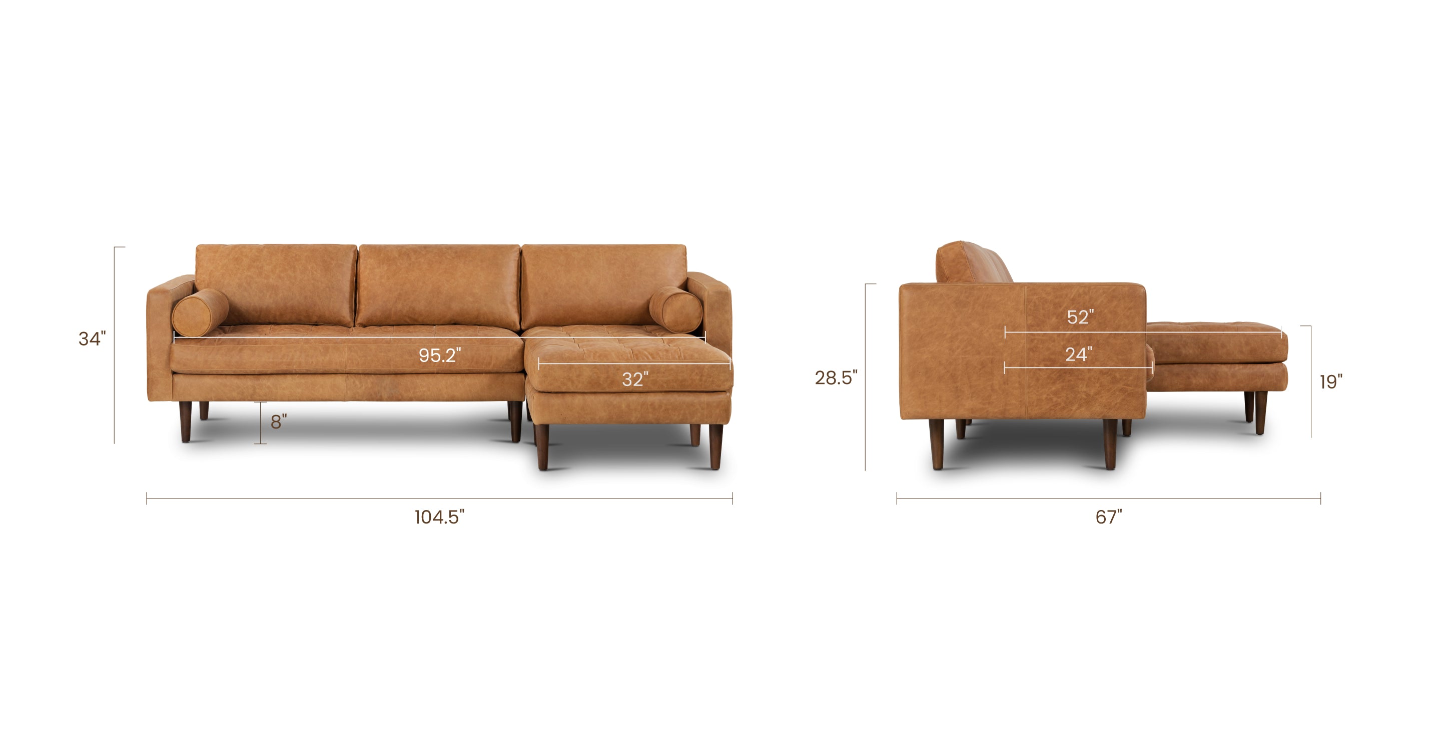 Napa Right-Facing Sectional Sofa