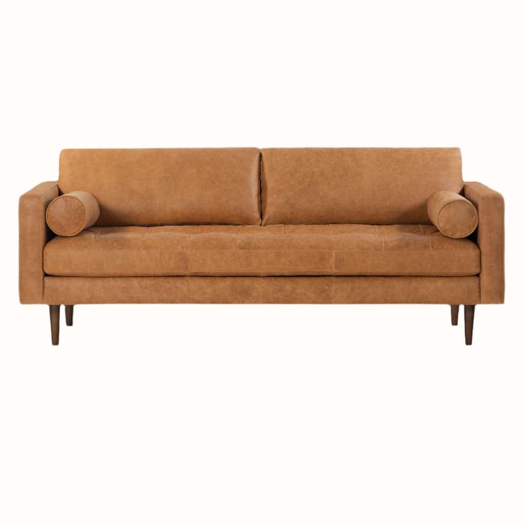 Napa Leather Sofa 88.5”
