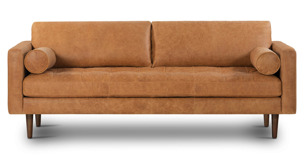 Napa Leather Sofa 88.5”