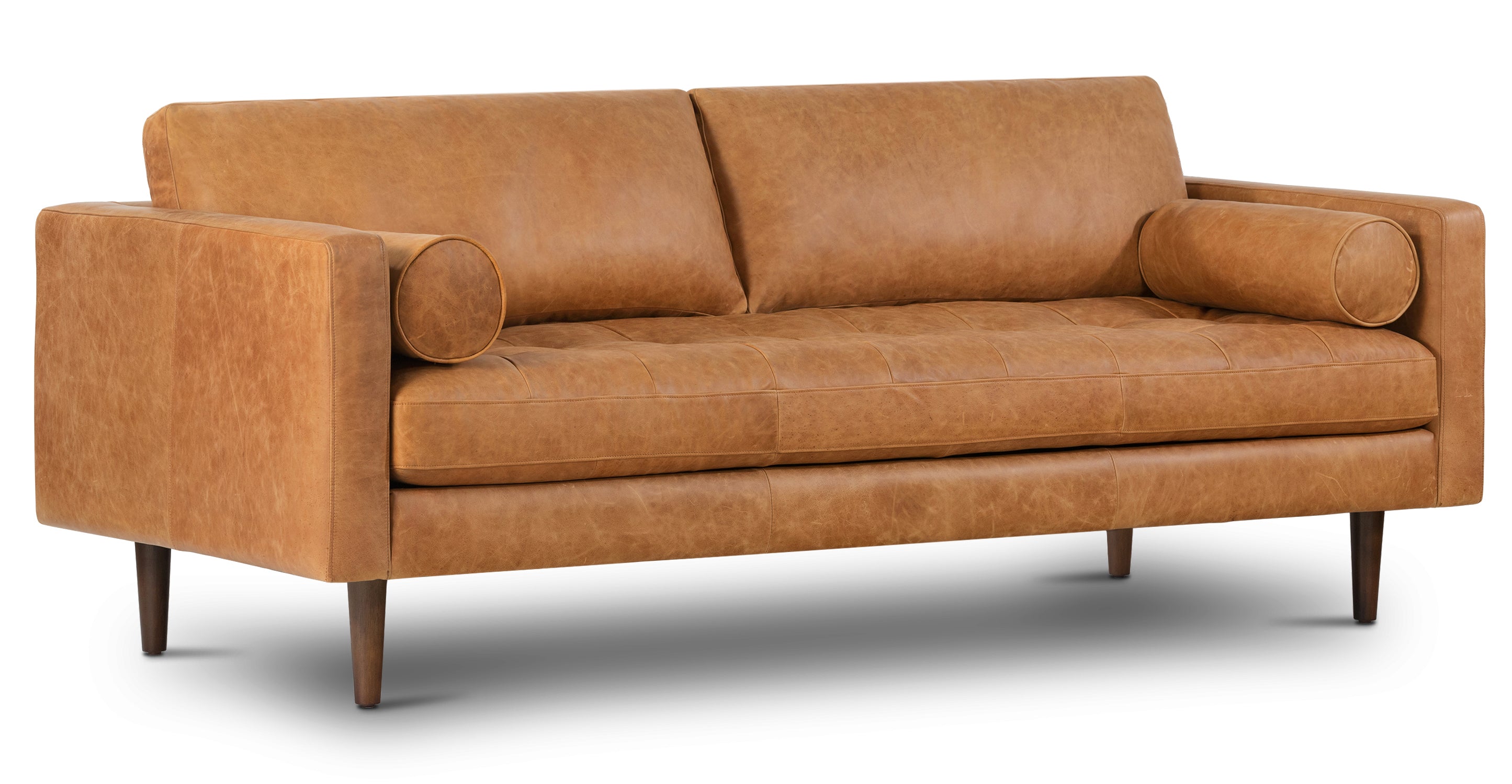 Napa Leather Sofa 88.5”