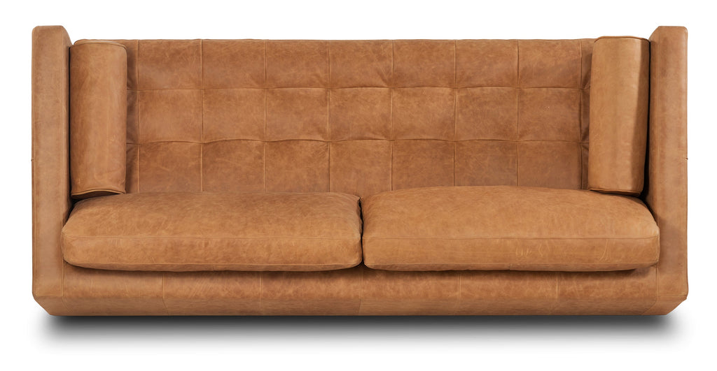 Napa Leather Sofa 88.5”