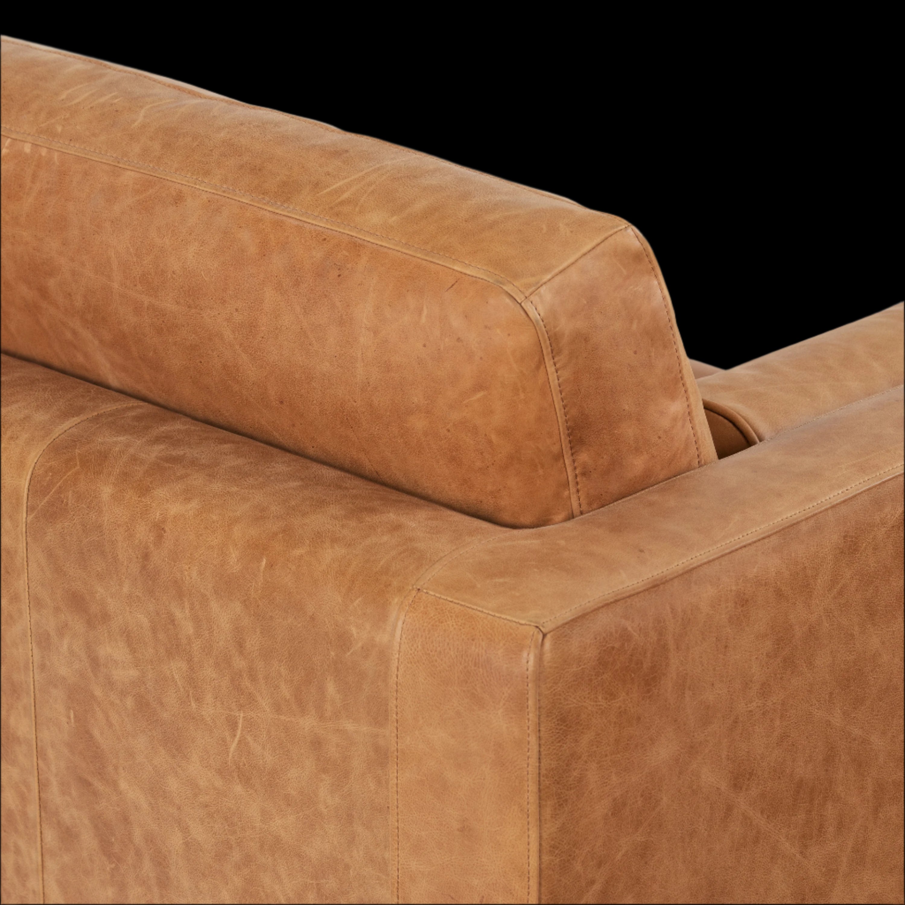 Napa Leather Sofa 88.5”