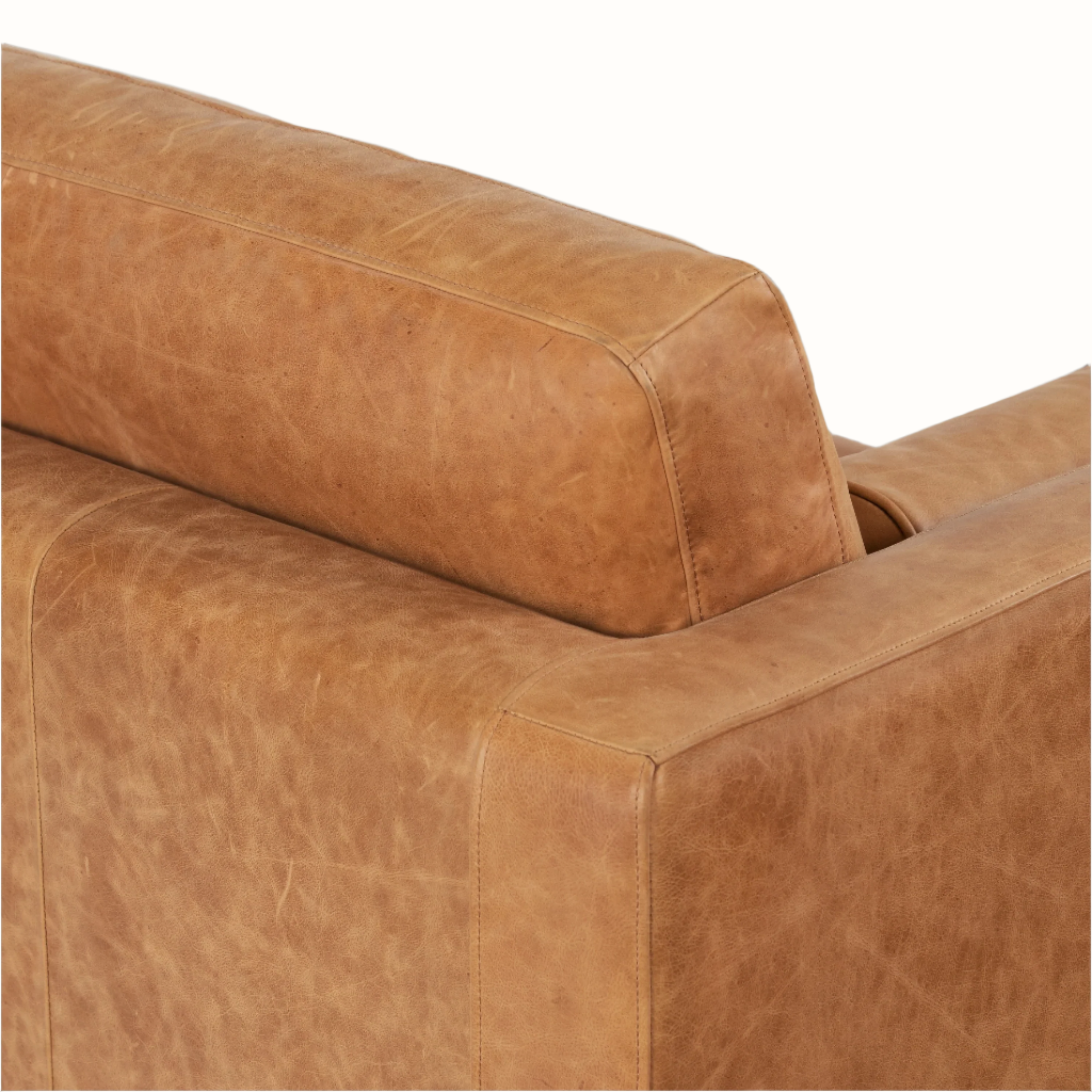 Napa Leather Sofa 88.5”