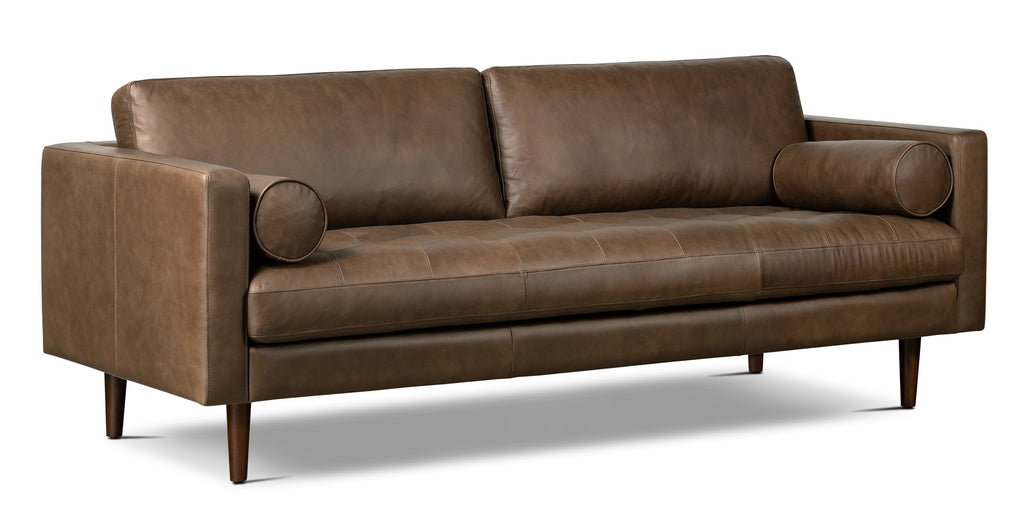 Napa Leather Sofa 88.5”