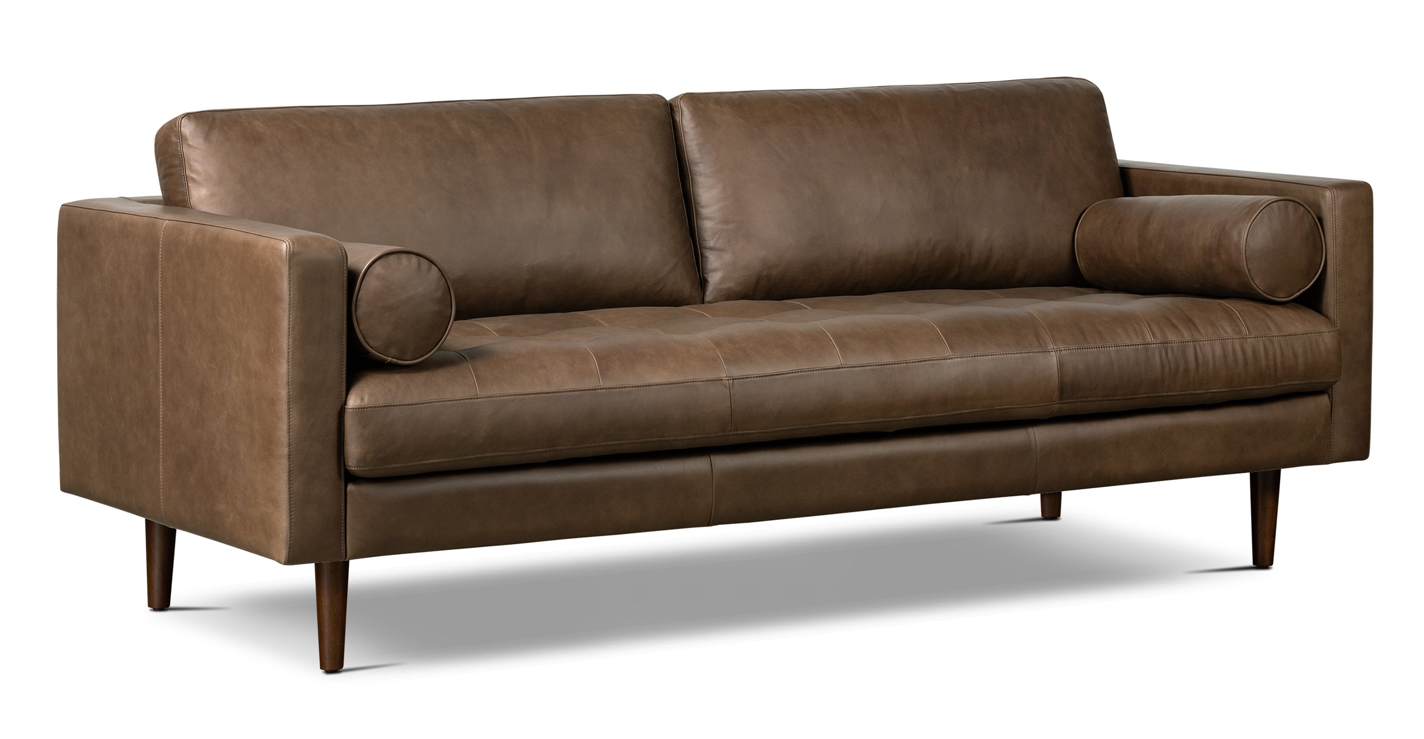 Napa Leather Sofa 88.5”