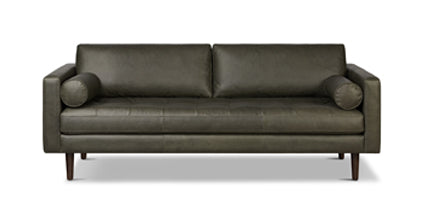 Napa Leather Sofa 88.5”