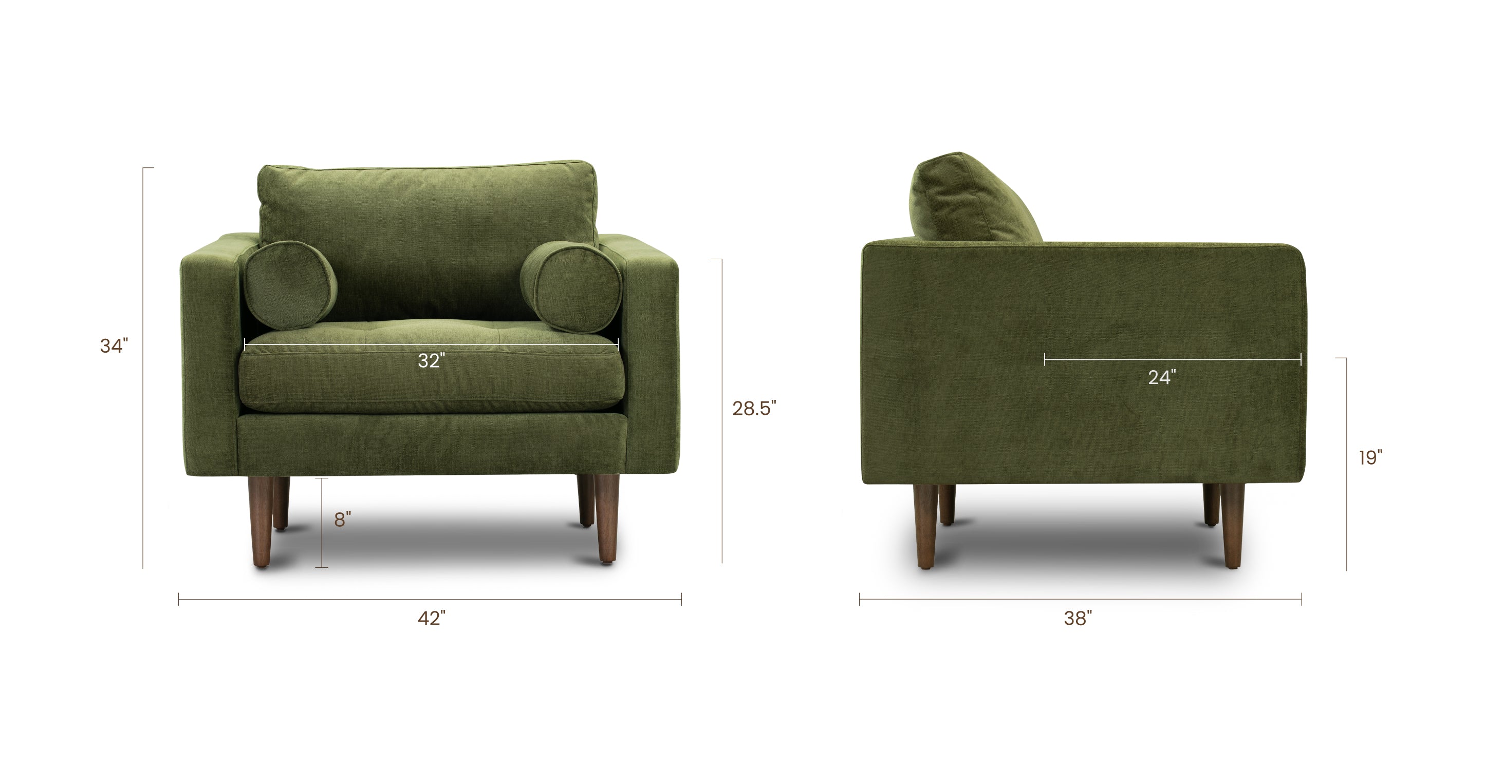 Napa Velvet Lounge Chair