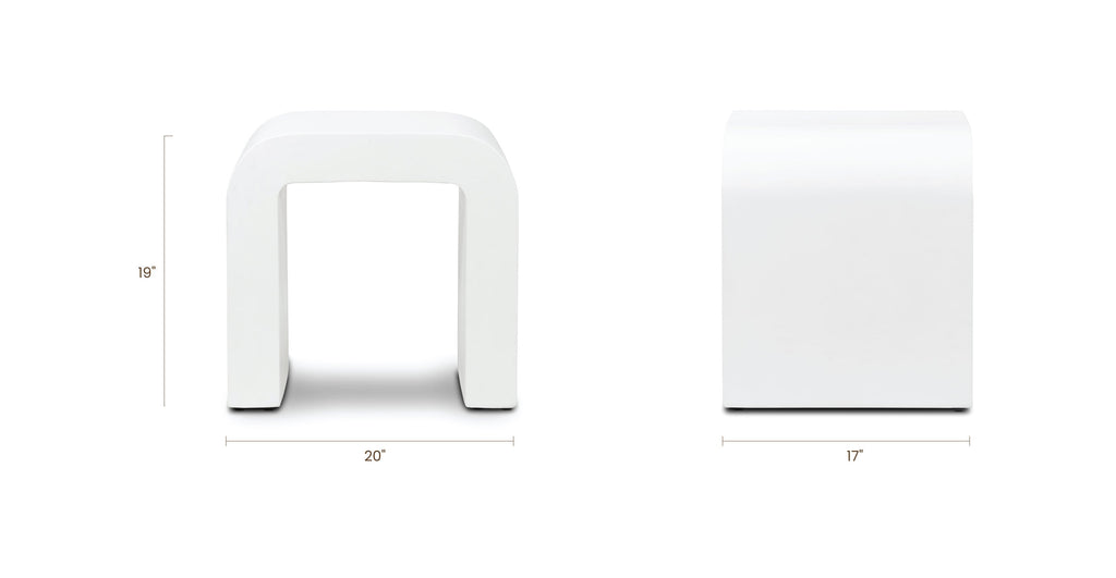 Naples Horseshoe Side Table