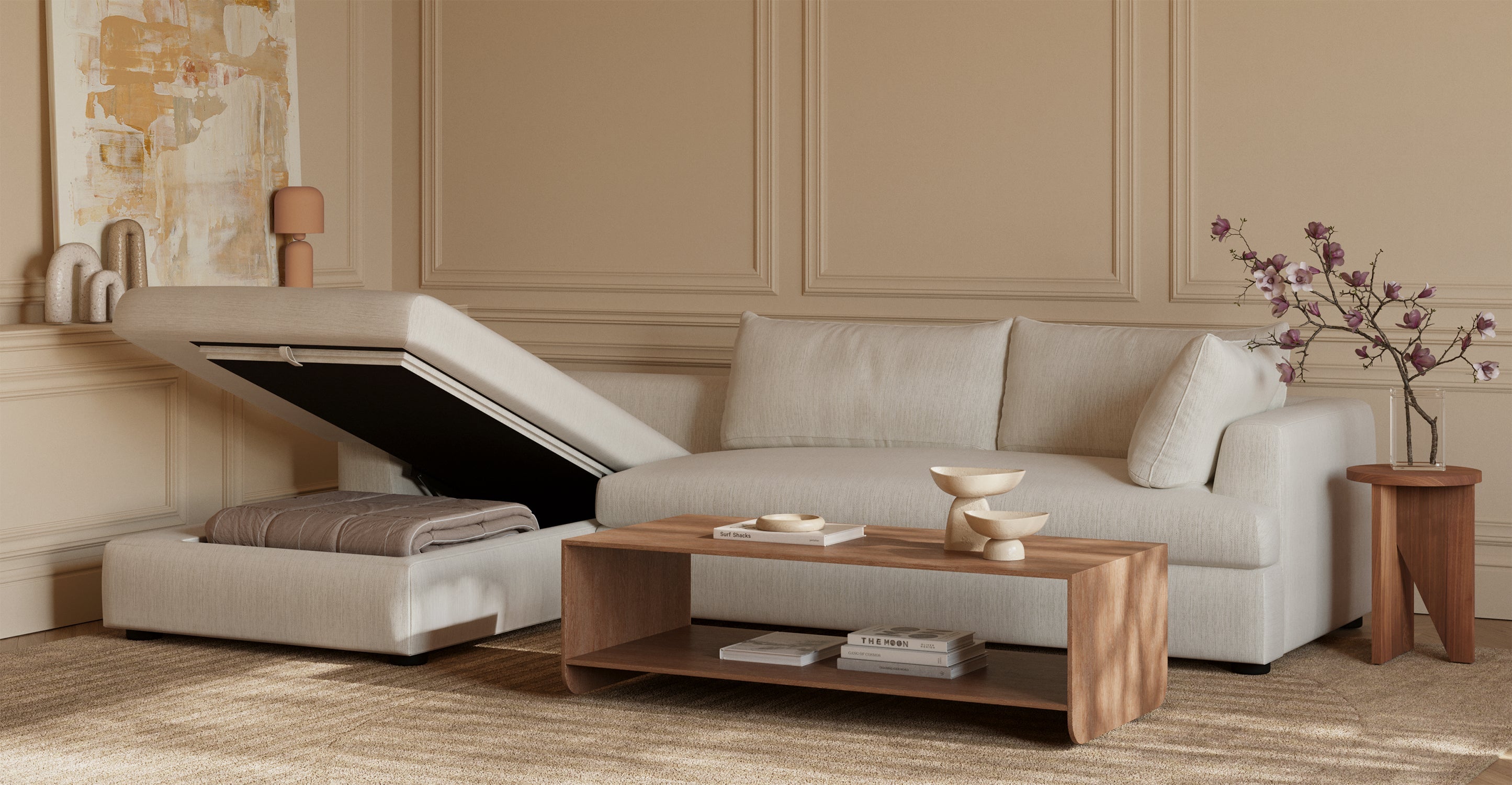 Milo Left-facing Sleeper Sectional