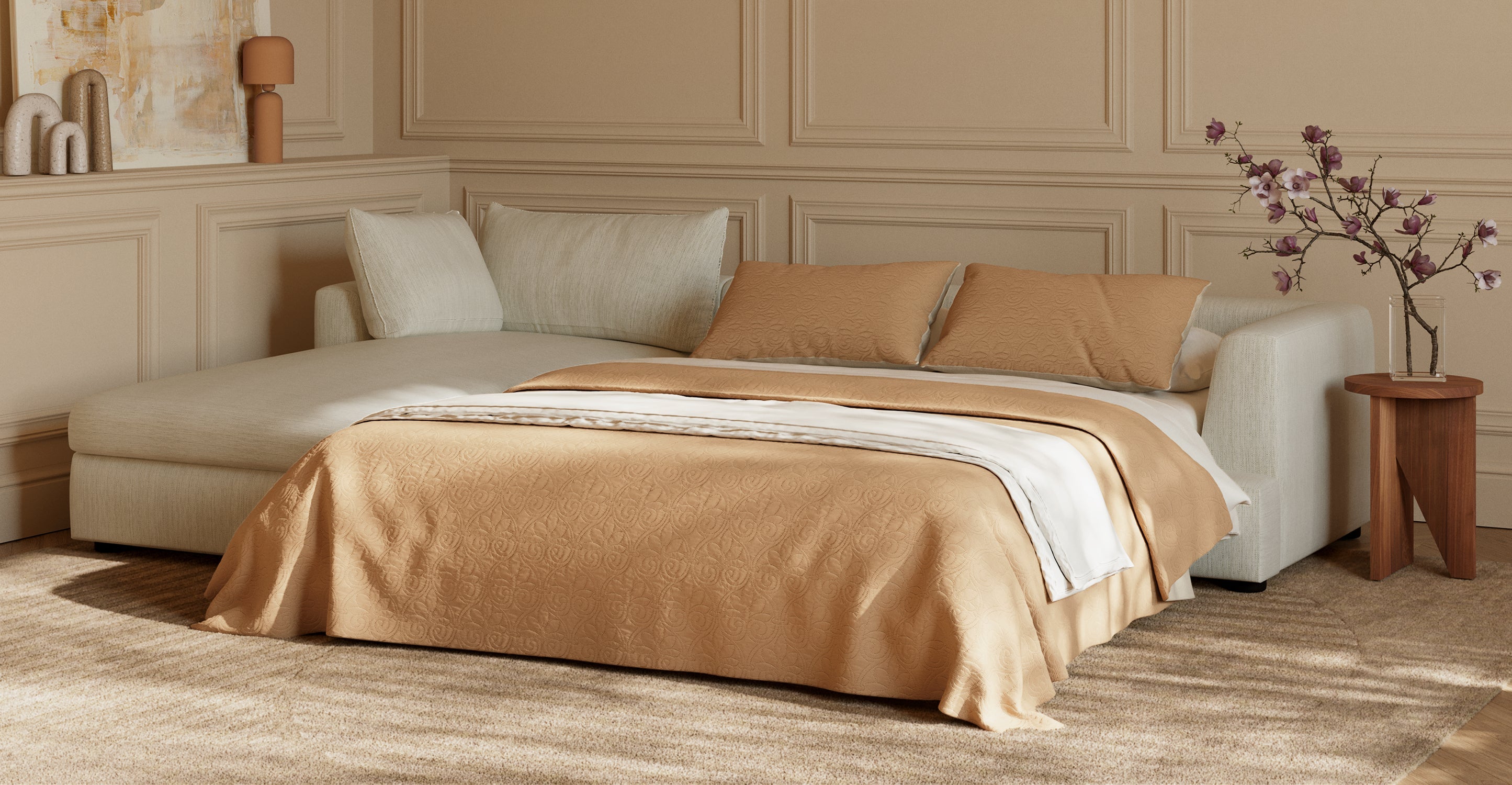 Milo Left-facing Sleeper Sectional