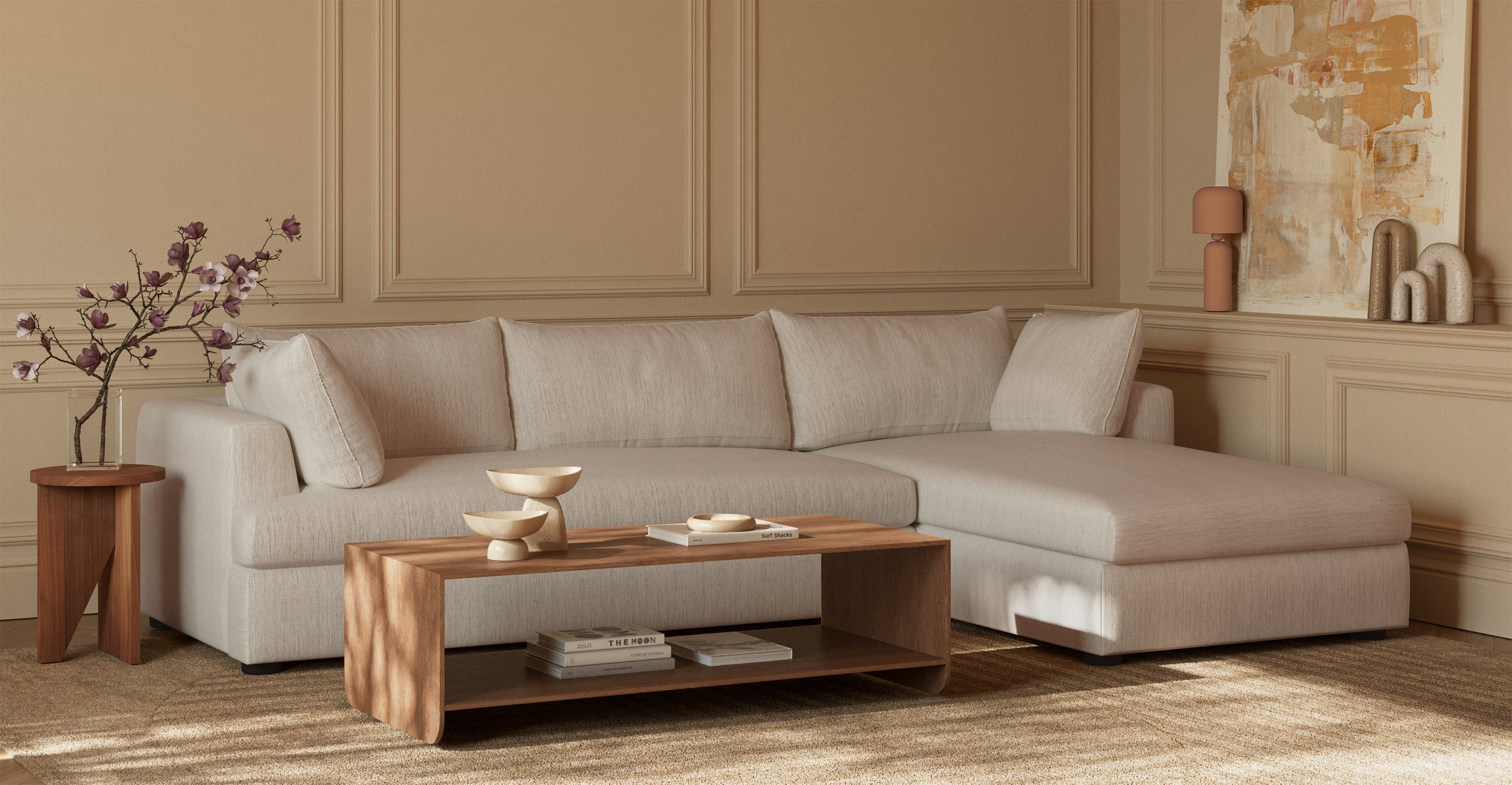 Milo Right-facing Sleeper Sectional