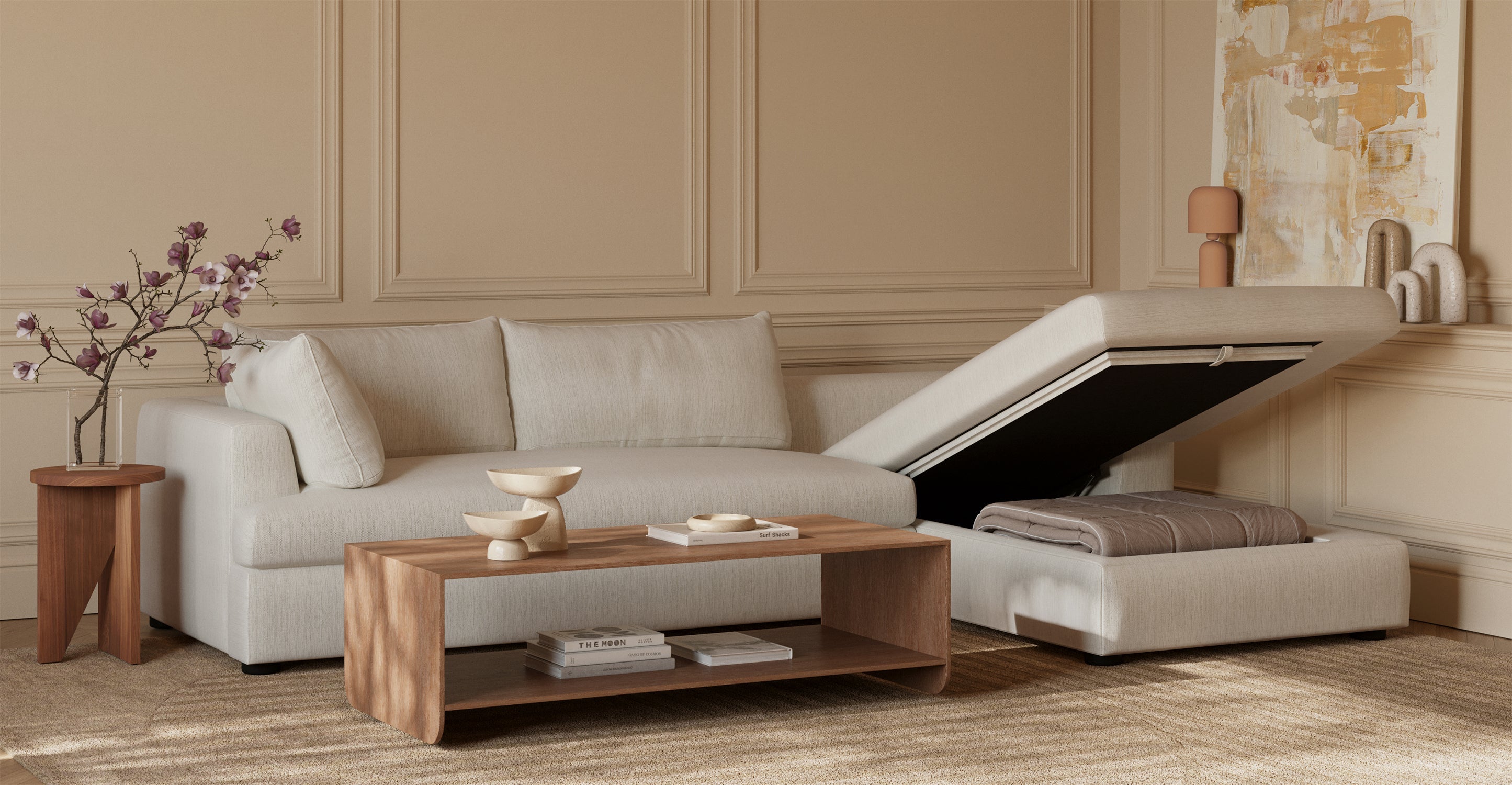 Milo Right-facing Sleeper Sectional