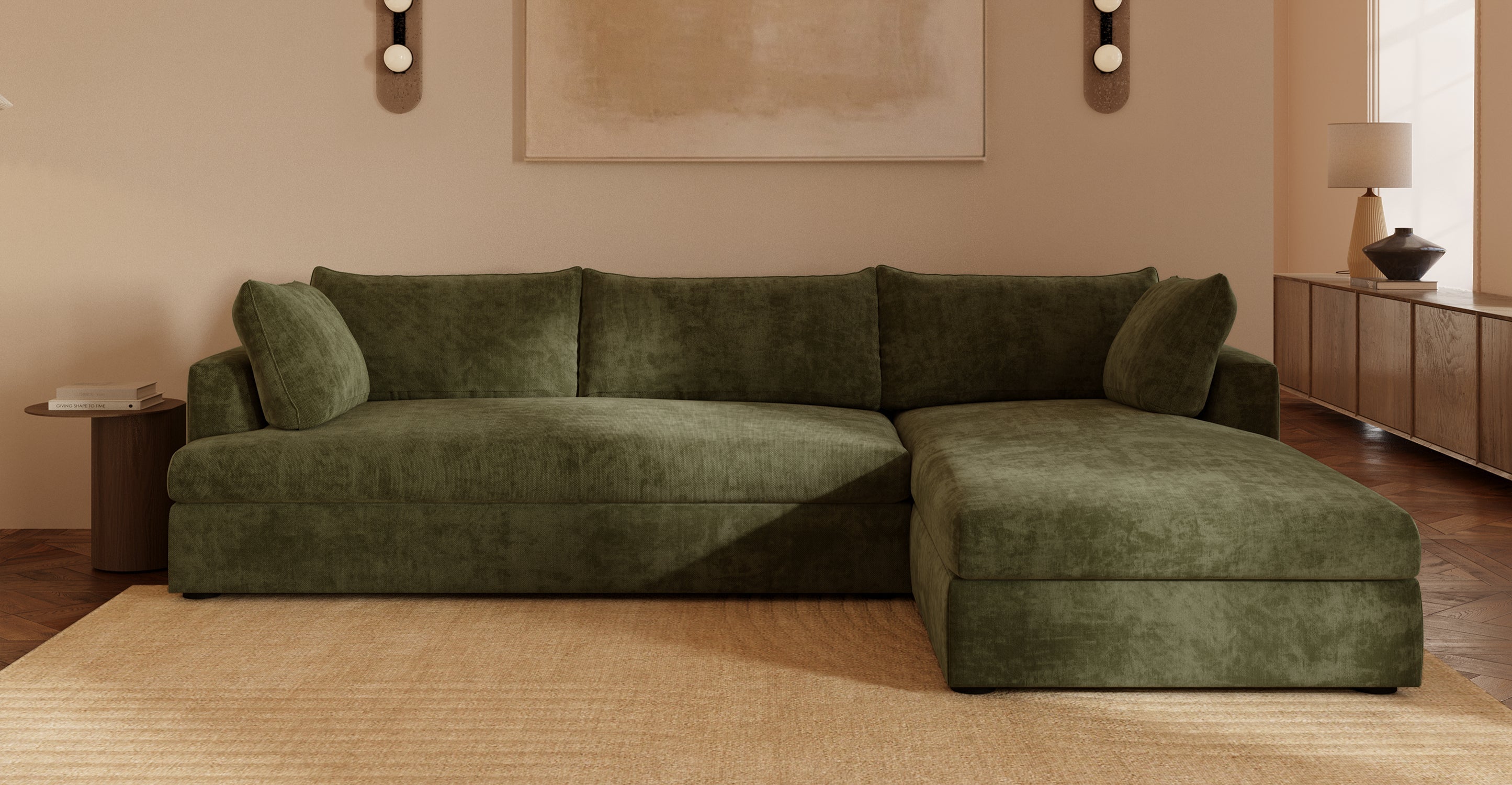 Milo Right-facing Sleeper Sectional